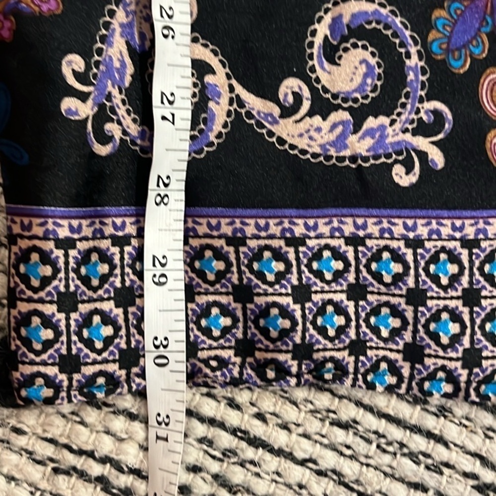 Studio EY,Palazzo Pant,Sinfully-Sexy, Silky, Elastic-Waist,Faux-Tassels, Size XL - Picture 11 of 11